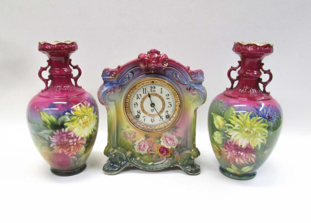 THREE-PIECE ROYAL BONN PORCELAIN