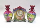THREE-PIECE ROYAL BONN PORCELA