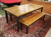 THREE-PIECE RUSTIC PINE FARMHO