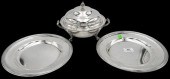 THREE PIECE SILVER PLATE LOTTh
