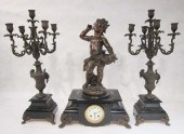 THREE-PIECE SPELTER AND BLACK