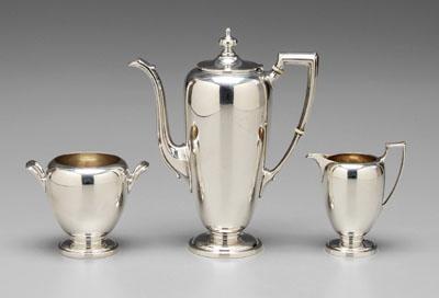 Three-piece sterling coffee