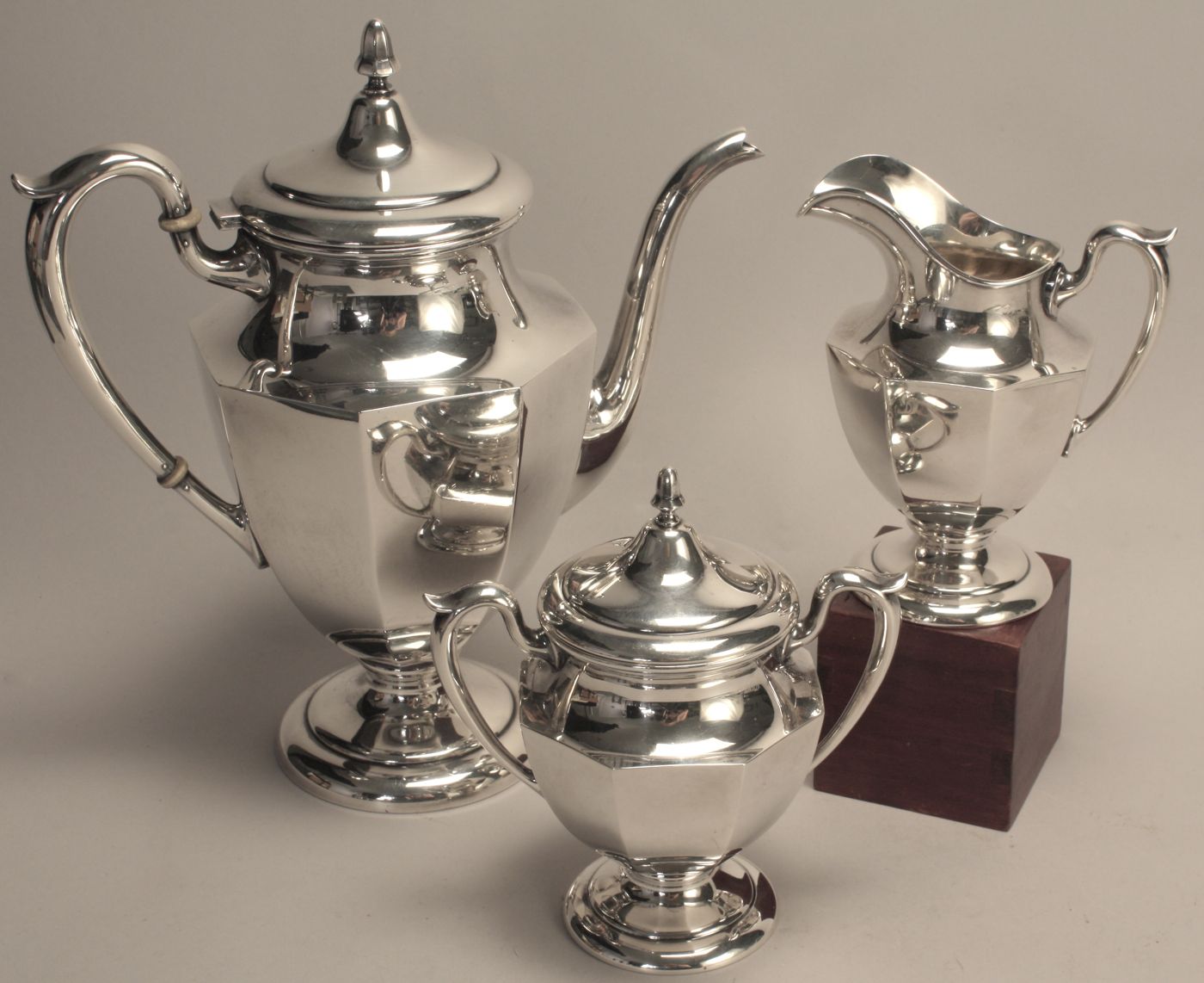 THREE-PIECE STERLING SILVER