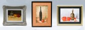 THREE PIECE STILL LIFE PAINTIN