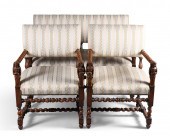 THREE-PIECE SUITE JACOBEAN STY