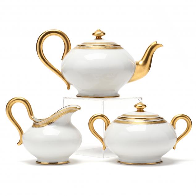 THREE PIECE TEA SET, RICHARD GINORI