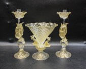 THREE PIECE VENETIAL GLASS GAR
