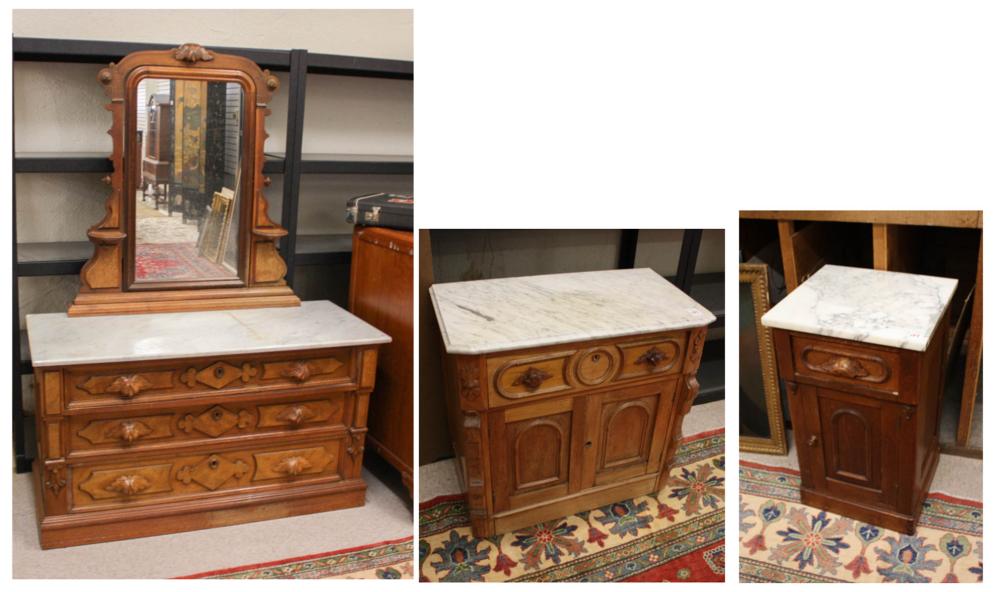 THREE-PIECE VICTORIAN BEDROOM