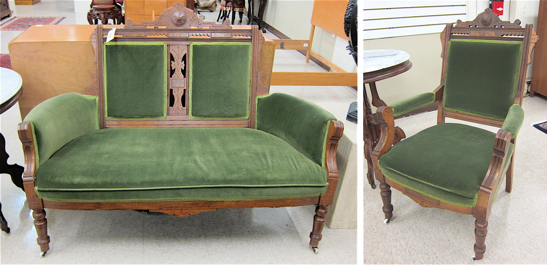THREE-PIECE VICTORIAN SEATING