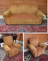 THREE-PIECE VINTAGE ART DECO S