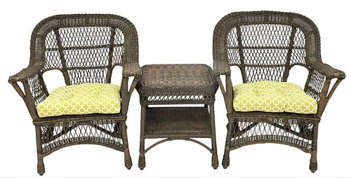 THREE PIECE WICKERS SETThree
