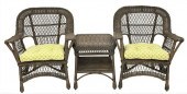 THREE PIECE WICKERS SETThree P