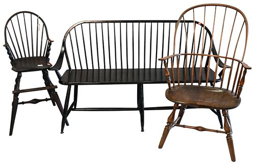 THREE PIECE WINDSOR SEATING