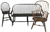 THREE PIECE WINDSOR SEATING LO