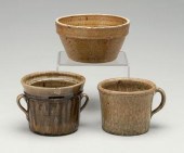 Three pieces alkaline glaze st