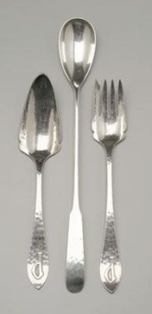 Three pieces Arts and Crafts f