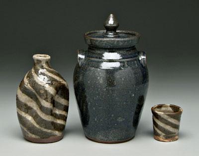 Three pieces B. B. Craig stoneware: