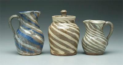 Three pieces B. B. Craig pottery: