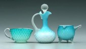 Three pieces blue mother-of-pe