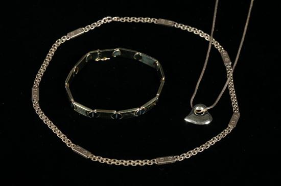THREE PIECES CARTIER STYLE 14K