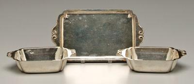 Three pieces Cellini sterling: