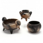 THREE PIECES CHEROKEE POTTERY