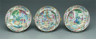 Three pieces Chinese famille rose :