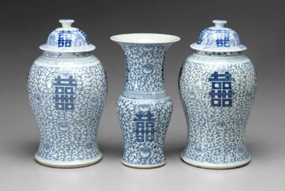 Three pieces Chinese porcelain, all