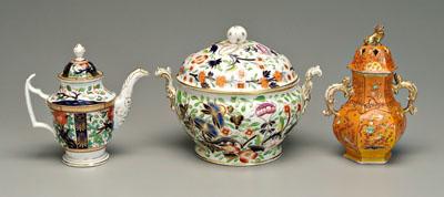 Three pieces English ceramics: