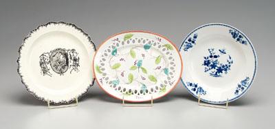 Three pieces English ceramics: