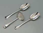 Three pieces English silver fl