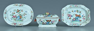 Three pieces famille rose