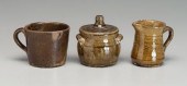 Three pieces Georgia pottery,