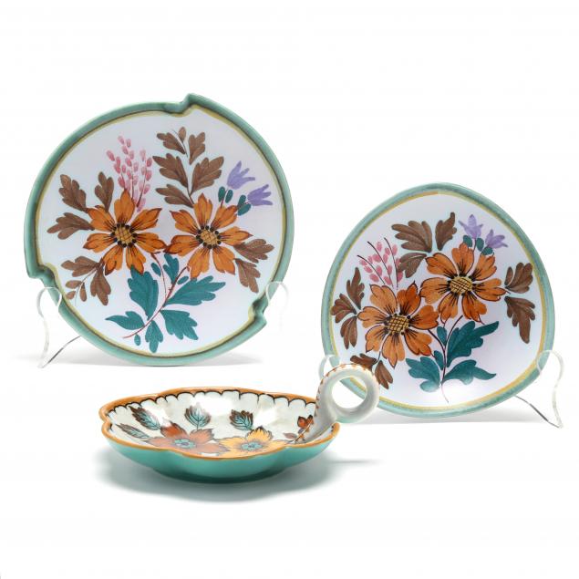 THREE PIECES GOUDA POTTERY Made
