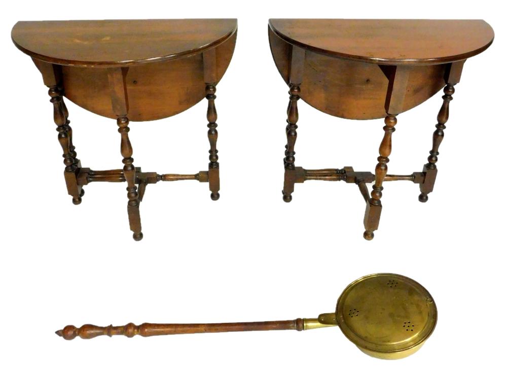 THREE PIECES INCLUDING A PAIR OF