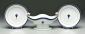 Three pieces Lowestoft porcela