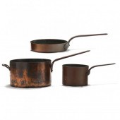 THREE PIECES OF ANTIQUE COPPER