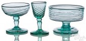 THREE PIECES OF AQUAMARINE GLA
