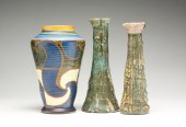 THREE PIECES OF ART POTTERY. T