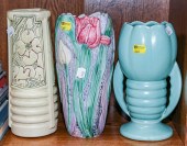 THREE PIECES OF ART POTTERY Mi