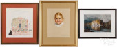 THREE PIECES OF ARTWORK<br>Thr