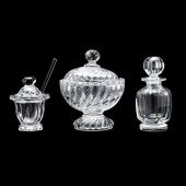 THREE PIECES OF BACCARAT CRYST