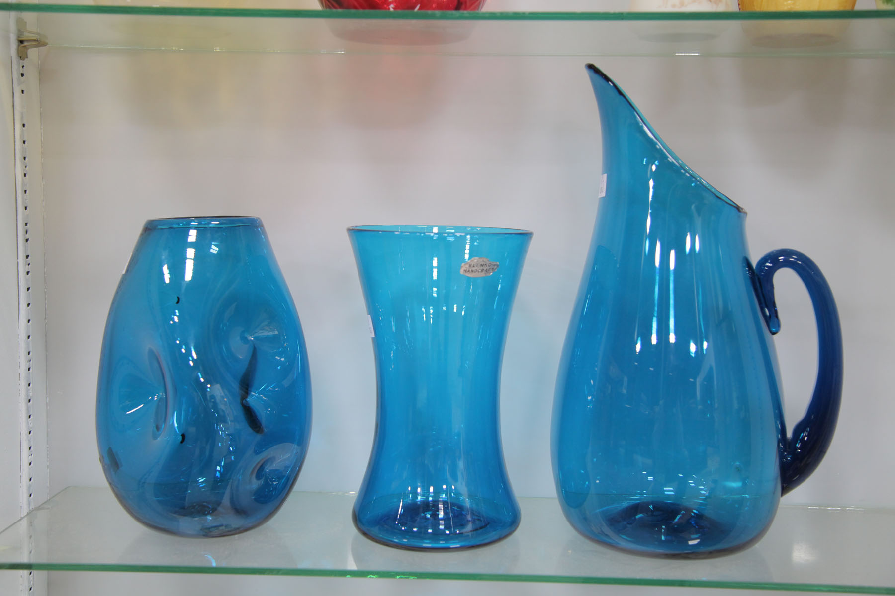 THREE PIECES OF BLENKO GLASS.  West