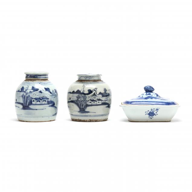 THREE PIECES OF CHINESE EXPORT