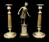 THREE PIECES OF DECORATIVE GIL
