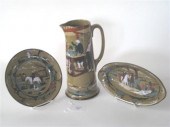 Three pieces of Deldare ware p