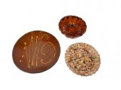 THREE PIECES OF EARLY REDWARE