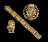 Three Pieces of Eighteen-Karat