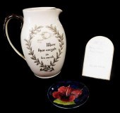 THREE PIECES OF ENGLISH POTTER