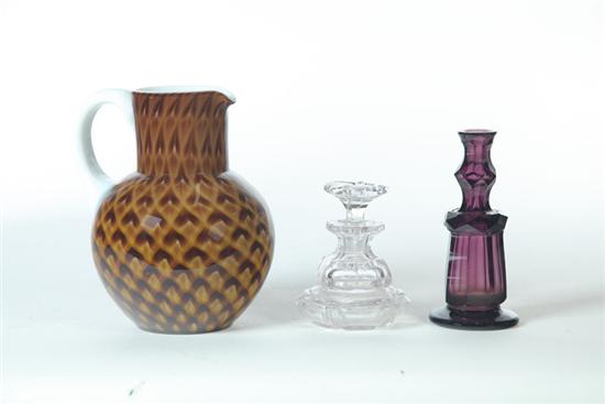 THREE PIECES OF GLASS.  English